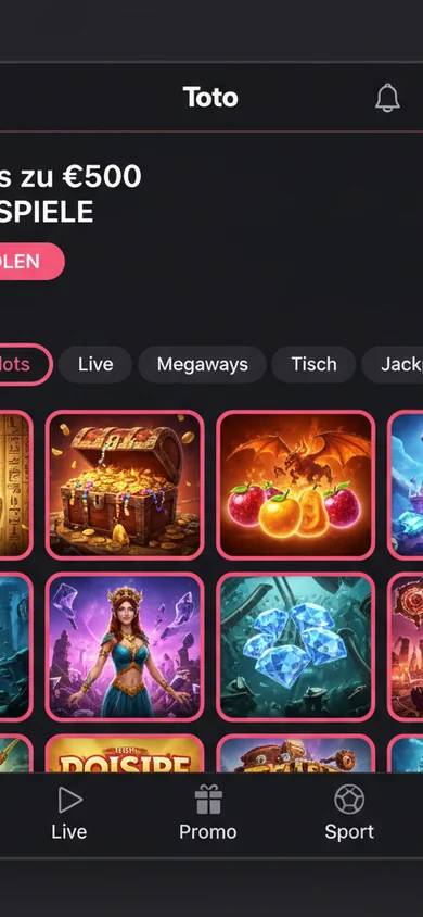 Mobile Erfahrung im Browser – Toto